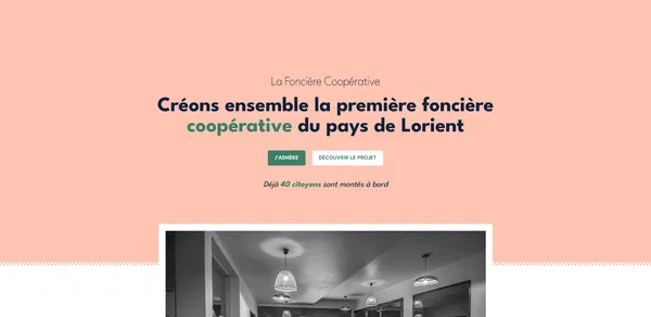 Site web de La Foncière Coopérative